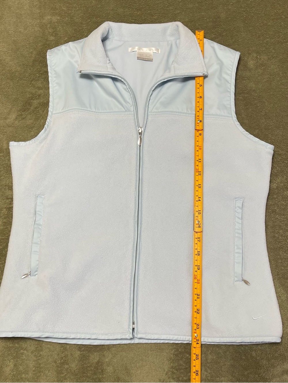 Nike Golf Therma-FIT Women's Fleece Vest – Ice Blue, Size L (12-14) - Picture 8 of 10